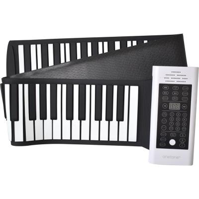 ONETONE ワントーン OTRP-88 ロールピアノ 88鍵盤 サスティンペダル付き クルクル巻いてコンパクトに収納できるポータブルピアノ 折りたたみ画像