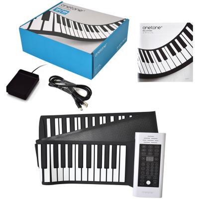 ONETONE ワントーン OTRP-88 ロールピアノ 88鍵盤 サスティンペダル付き クルクル巻いてコンパクトに収納できるポータブルピアノ パッケージ画像