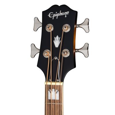 Epiphone エピフォン  El Capitan J-200 Studio Bass Aged Vintage Sunburst アコースティックベース ヘッド画像