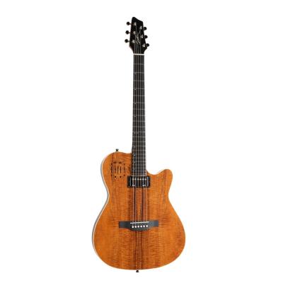 Godin ゴダン A6 ULTRA Extreme Koa HG エレクトリックアコースティックギター 斜めアングル画像