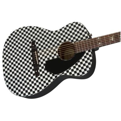 Fender フェンダー Tim Armstrong Hellcat Checkerboard ティムアームストロング シグネイチャーモデル エレアコ アコースティックギター ボディ画像