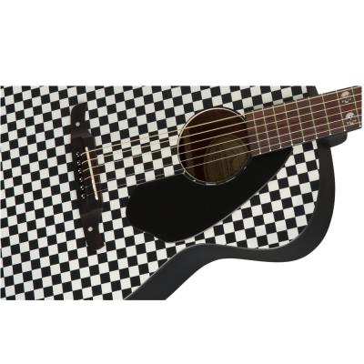 Fender フェンダー Tim Armstrong Hellcat Checkerboard ティムアームストロング シグネイチャーモデル エレアコ アコースティックギター ボディ画像