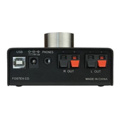 FOSTEX フォステクス PC200USB-HR パーソナル・アンプ 入出力端子側側面