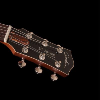 Godin ゴダン 5th Avenue Kingpin P90 Cognac Burst Left-Handed レフトハンドモデル エレキギター ヘッド画像