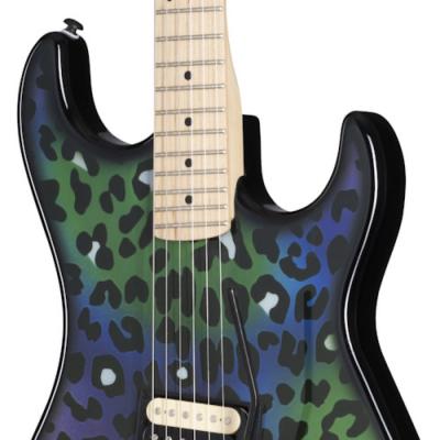 KRAMER クレイマー Baretta Custom Graphics Feral Cat Rainbow Leopard エレキギター ボディ画像