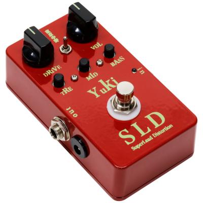 YUKI ユキ SLD SuperLead Distortion ディストーション ギターエフェクター output側サイドからのアングル