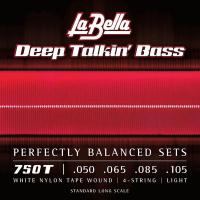 La Bella ラベラ 750T White Nylon Tape Wound 50-105 エレキベース弦