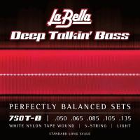 La Bella ラベラ 750T-B White Nylon Tape Wound 50-135 5弦エレキベース弦