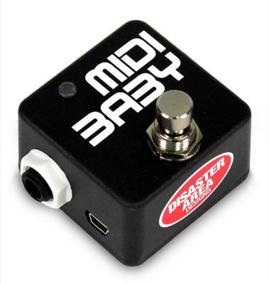Disaster Area Designs MIDI Baby MIDIコントロールフットスイッチ USB端子、フットスイッチ