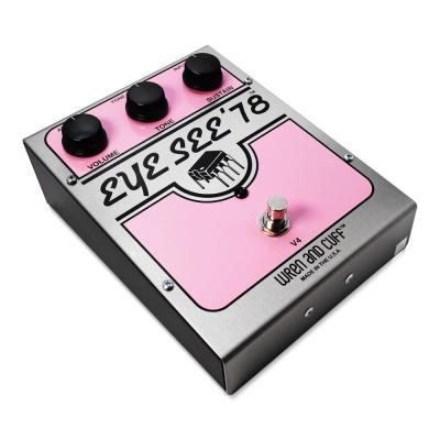 Wren and Cuff EYE SEE ’78 FULL-SIZE SPECIAL ファズ ギターエフェクター スッとスイッチ側からのアングル