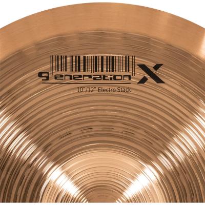 MEINL マイネル Generation X GX-10/12ES 10/12” ElectroStack Johnny Rabb’s signature cymbal スタックシンバル ボトム表ロゴ