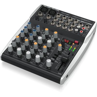 BEHRINGER ベリンガー XENYX 1002SFX 10入力 アナログミキサー USBオーディオインターフェース機能 エフェクター内蔵 右サイドからのアングル