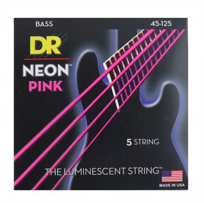 DR NEON Hi-Def PINK MEDIUM NPB5-45 5弦エレキベース弦