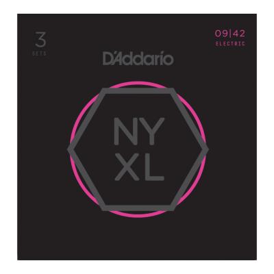 D’Addario ダダリオ NYXL0942-3P Nickel Wound Super Light エレキギター弦 3セットパック