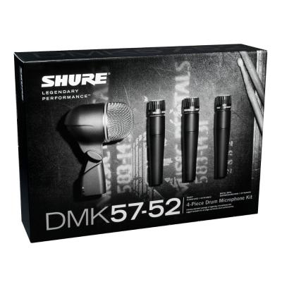 SHURE DMK57-52J ドラム用マイクキット BETA52A ×1 / SM57 ×3  マイクホルダー キャリングケース付きセット パッケージ