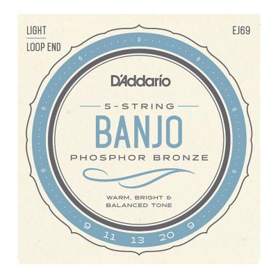 D’Addario ダダリオ EJ69 5-String Banjo Phosphor Bronze Light 9-20 バンジョー弦