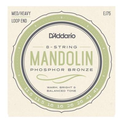 D’Addario ダダリオ EJ75 Mandolin Strings Phosphor Bronze Medium/Heavy 11.5-41 マンドリン弦
