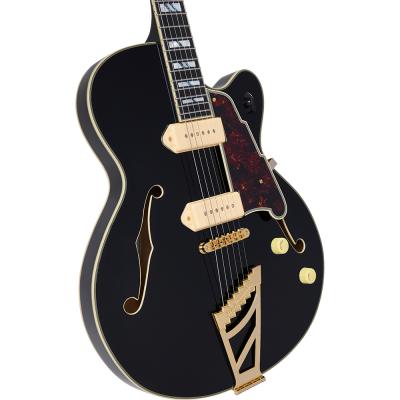 D’Angelico ディアンジェリコ Excel 59 Solid Black エレキギター フルアコ ボディ画像