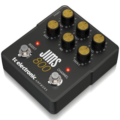 tc electronic JIMS 800 PREAMP プリアンプ ディストーション ギターエフェクター 右斜めアングル画像