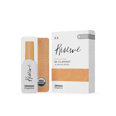 D’Addario Woodwinds ダダリオ ウッドウィンズ B♭クラリネット リード 10枚入り 硬さ:3.5 ダダリオ オーガニックス レゼルヴ エヴォリューション