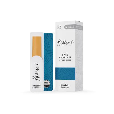 D’Addario Woodwinds ダダリオ ウッドウィンズ バスクラリネット リード 5枚入り 硬さ:3.5 ダダリオ オーガニックス レゼルヴ