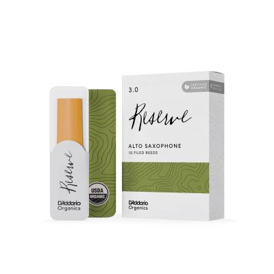 D’Addario Woodwinds ダダリオ ウッドウィンズ アルトサックス リード 10枚入り 硬さ:3 ダダリオ オーガニックス レゼルヴ