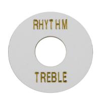 ALLPARTS オールパーツ AP-0663-025 White Plastic Rhythm/Treble Ring トグルスイッチプレート