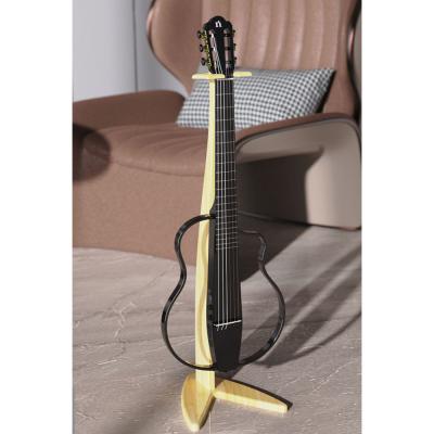 NATASHA ナターシャ NBSG Nylon Black ナイロン弦モデル 竹製 スマートギター スタンド使用イメージ