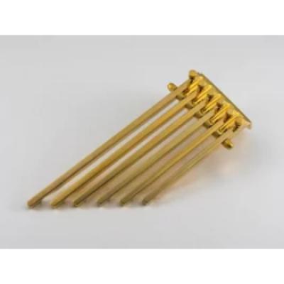 ABM エービーエム ABM1501G シックスフィンガーテールピース ゴールド ショート ギターパーツ 上面からのアングル