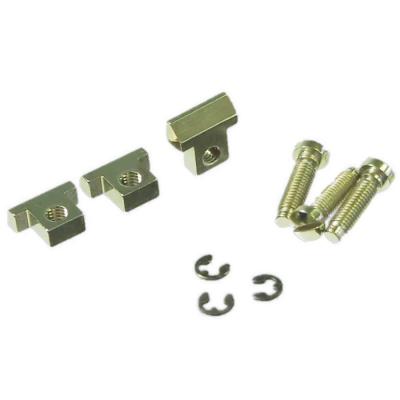 ABM エービーエム ABM2500saddlesNaged ABR-1用ブラスサドル ニッケルエイジド加工 3個セット ギターパーツ