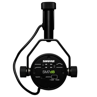 SHURE シュアー SM7DB プリアンプ内蔵 ダイナミックマイク ボーカルマイクロホン 本体後画像
