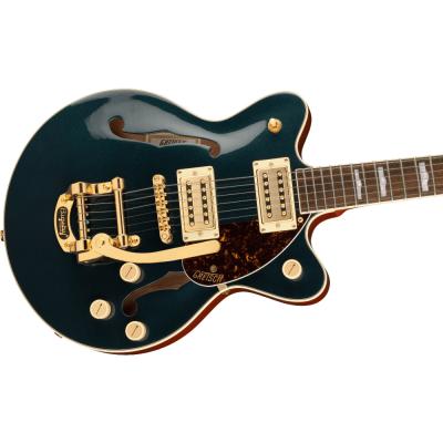 GRETSCH グレッチ G2657TG Streamliner Center Block Jr. Double-Cut with Bigsby and Gold Hardware FSR MDSPH エレキギター セミアコギター 斜めアングル画像