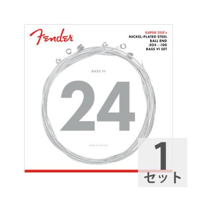 Fender フェンダー Super 250 Bass VI Strings Nickel Plated Steel Ball End .024-.100 6弦エレキベース弦