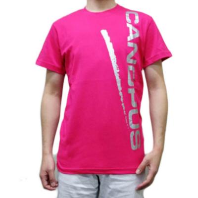 CANOPUS カノウプス ピンク×シルバーロゴ Sサイズ 半袖 Tシャツ