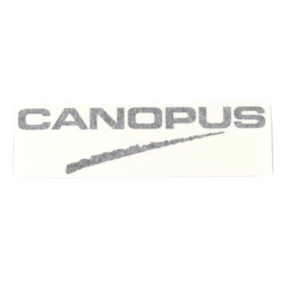 CANOPUS カノウプス Logo Sticker 小 黒 デカール ロゴステッカー