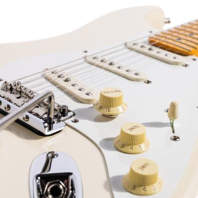 Fender フェンダー Lincoln Brewster Stratocaster Olympic Pearl エレキギター ストラトキャスター プッシュプルコントロール、ポップインアーム