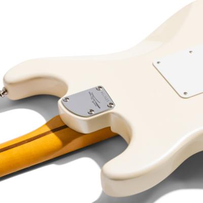 Fender フェンダー Lincoln Brewster Stratocaster Olympic Pearl エレキギター ストラトキャスター ボディバック、ネックジョイント