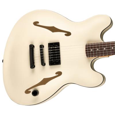 Fender フェンダー Tom DeLonge Starcaster RW BHW Satin Olympic White エレキギター ボディ画像