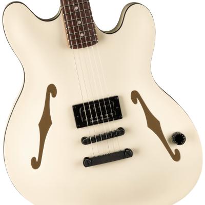 Fender フェンダー Tom DeLonge Starcaster RW BHW Satin Olympic White エレキギター ボディ画像2