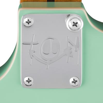 Fender フェンダー Tom DeLonge Starcaster RW CHW Satin Surf Green エレキギター ジョイントプレート画像