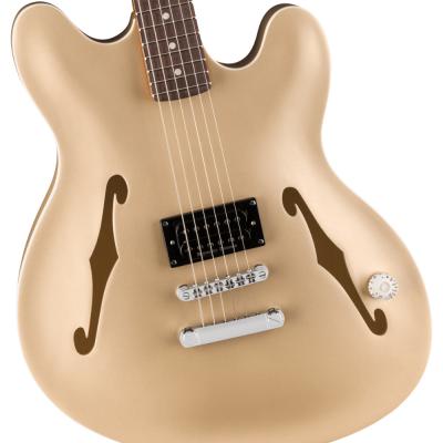Fender フェンダー Tom DeLonge Starcaster RW CHW Satin Shoreline Gold エレキギター ボディ画像2
