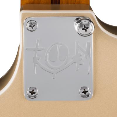 Fender フェンダー Tom DeLonge Starcaster RW CHW Satin Shoreline Gold エレキギター ジョイントプレート画像
