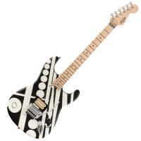 EVH Striped Series Circles White and Black エレキギター