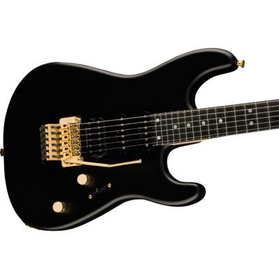 Charvel シャーベル MJ San Dimas Style 1 HSS FR E Satin Black エレキギター ボディ斜めアングル画像