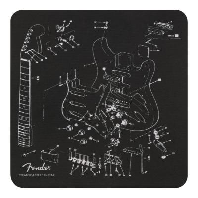 Fender フェンダー Mousepad Exploded Strat マウスパッド