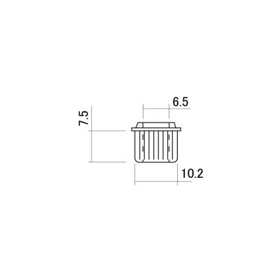 SCUD スカッド BU-CBHG コンバージョンブッシュ ギター用ペグブッシュ ゴールド 6個入り サイズ図画像