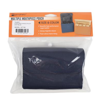 PROTEC プロテック A271NB ネイビーブルー トランペット用マウスピースケース 1〜4本収納可能
