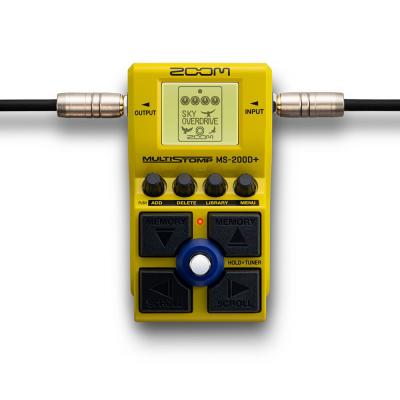 ZOOM ズーム MultiStomp MS-200D+ ギター マルチエフェクター 歪み専用マルチストンプボックス 200種類のドライブサウンド 正面