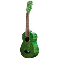 Ohana ukuleles オハナウクレレ SK-15W GN Green ソプラノウクレレ ギグバッグ付き