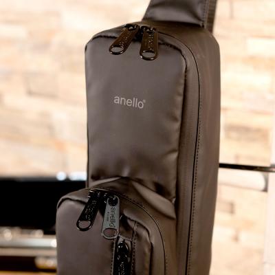 anello × Pearl Flute アネロ パールフルート ANL-FLOS1 #B ブラック ワンショルダーバッグ フルートバッグ 生地・止水ファスナー